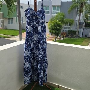 Floral Spaghetti Strap Maxi Dress